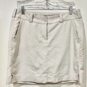 Womens Nike Golf Tour Performance Skort Dri Fit Size 8 Medium Beige